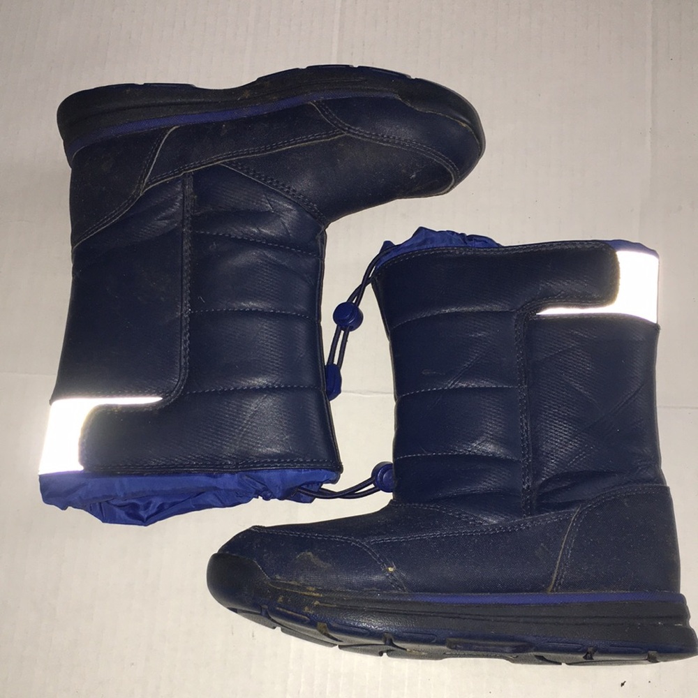 Navy Blue Kids Winter Snow Boots